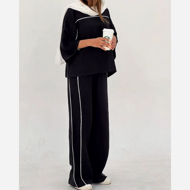 ست کیمونو شلوار  اسپرت راحتی  زنانه