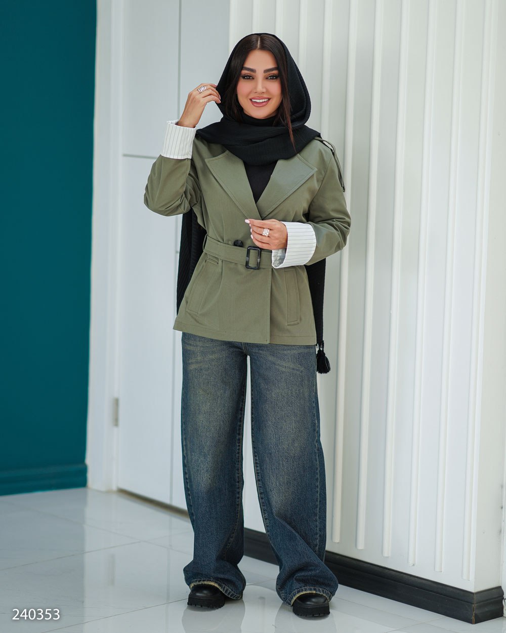 بارانی زنانه کتان تی سی  مدل فریناز