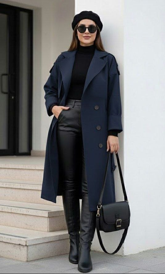 ترنچ کت زنانه جنس پردا پشت بلدینگ