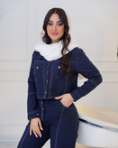 کراپ کت شلوار کتان کاغذی مدل آرتیمان