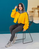 کراپ کت زنانه کتان تی سی آیاز
