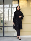 مانتو مجلسی زنانه گل مخمل کد۱۳۶۲