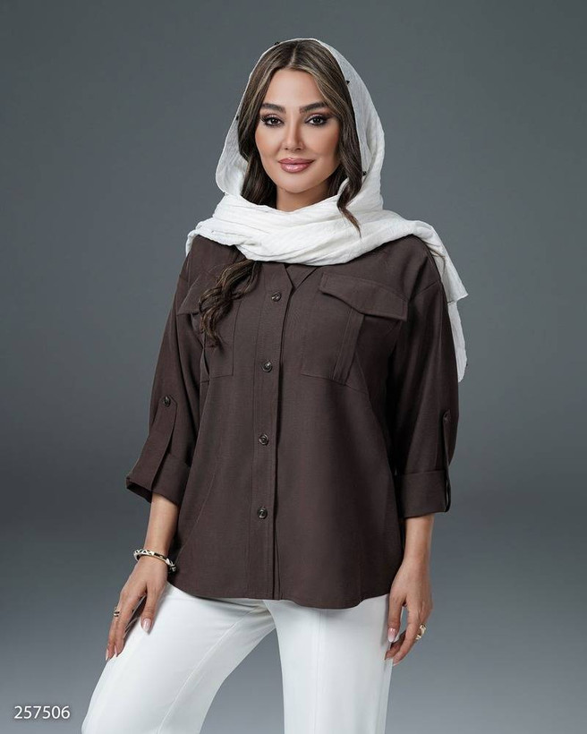 شومیز زنانه لیوسل کد ۲۵۷۵