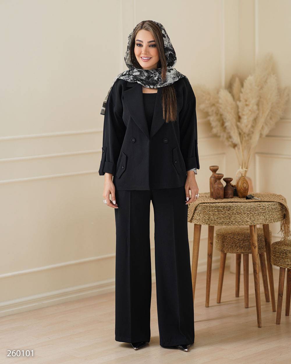 کت و شذوار زنانه شیک و رسمی کد ۲۶۰۱