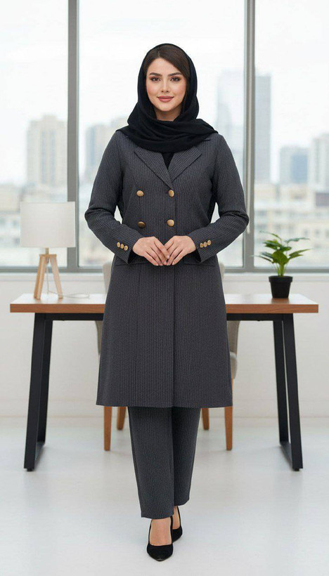 مانتو شلوار اداری زنانه دیپلمات
