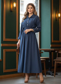 مانتو پیراهنی بلند زنانه ۳۷۰