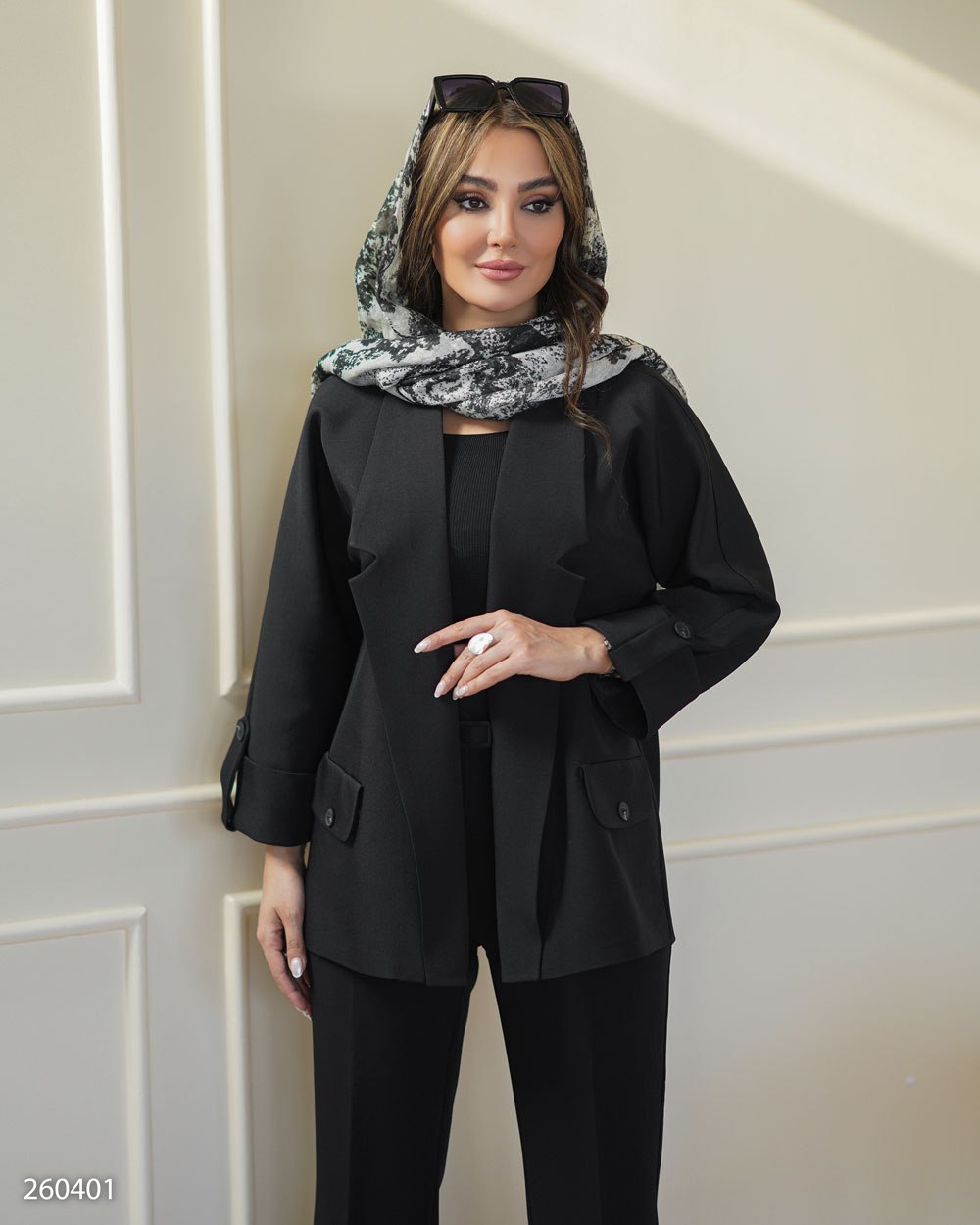 کت یقه ارشال زنانه کد ۲۶۰۴