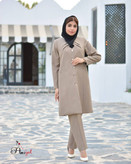 مانتو شلوار اداری زنانه آستر دار کد ۴۴۳۴