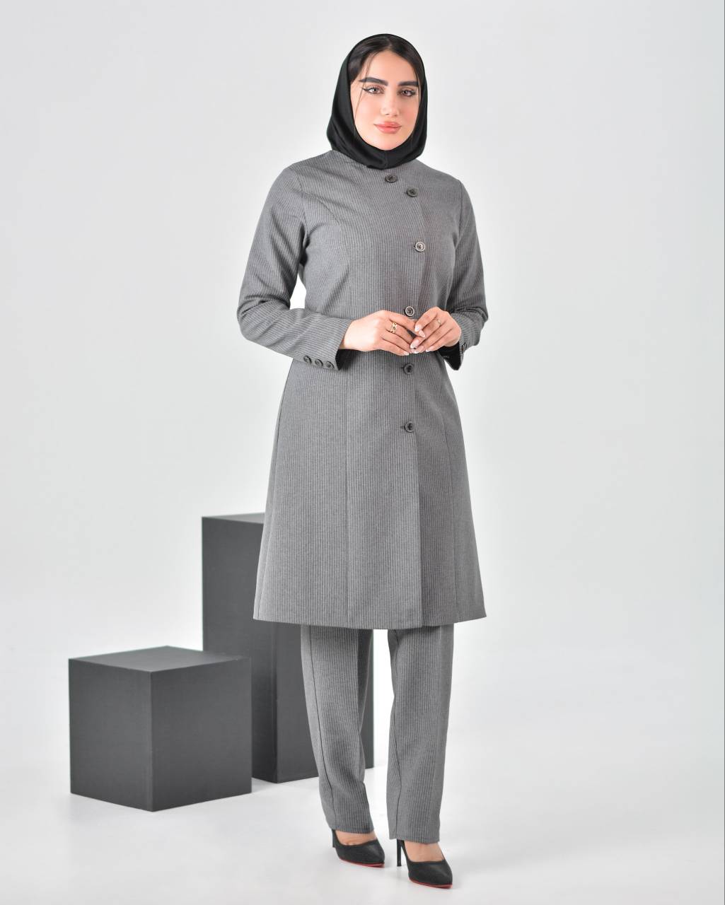 مانتو شلوار اداری زنانه دیپلمات کد ۶۶۳۲
