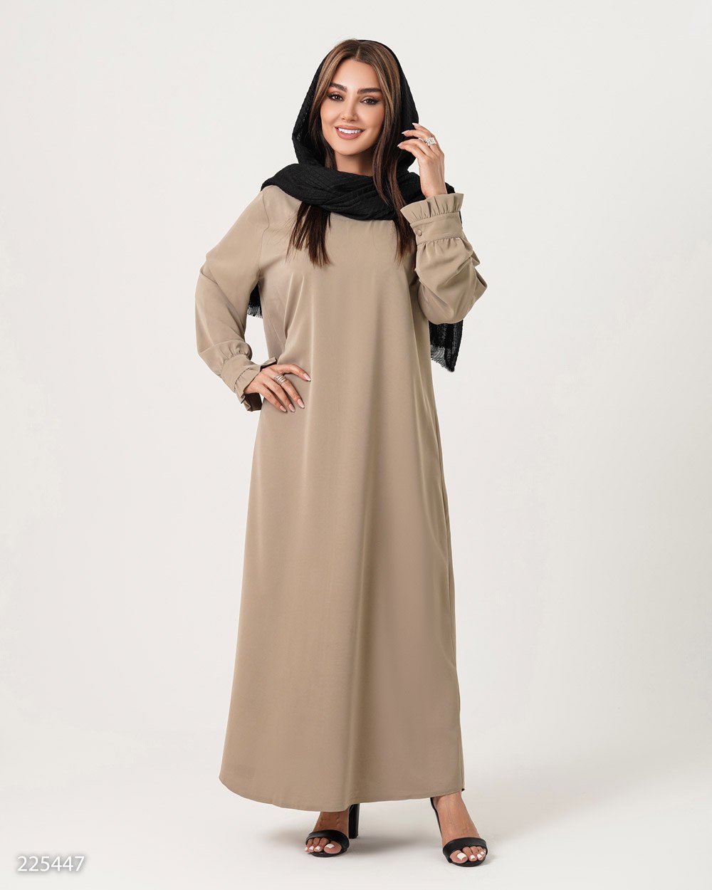 عبای زنانه کرپ الیزه ۲۲۵۴