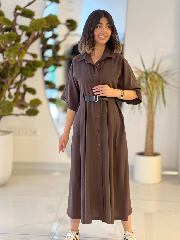 پیراهن زنانه سیلک مودال بلند