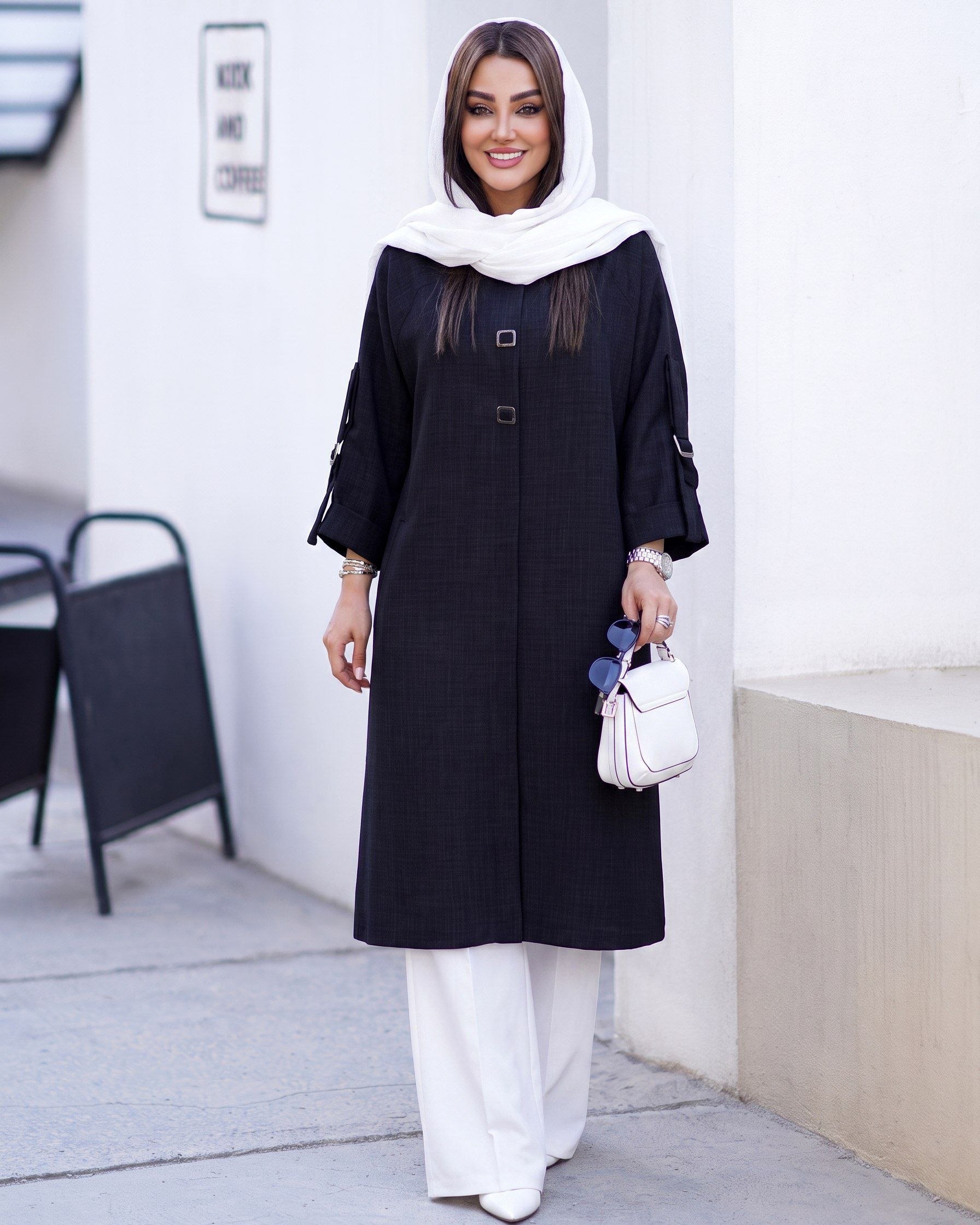 مانتو زنانه آستین گت پارچه لوریس