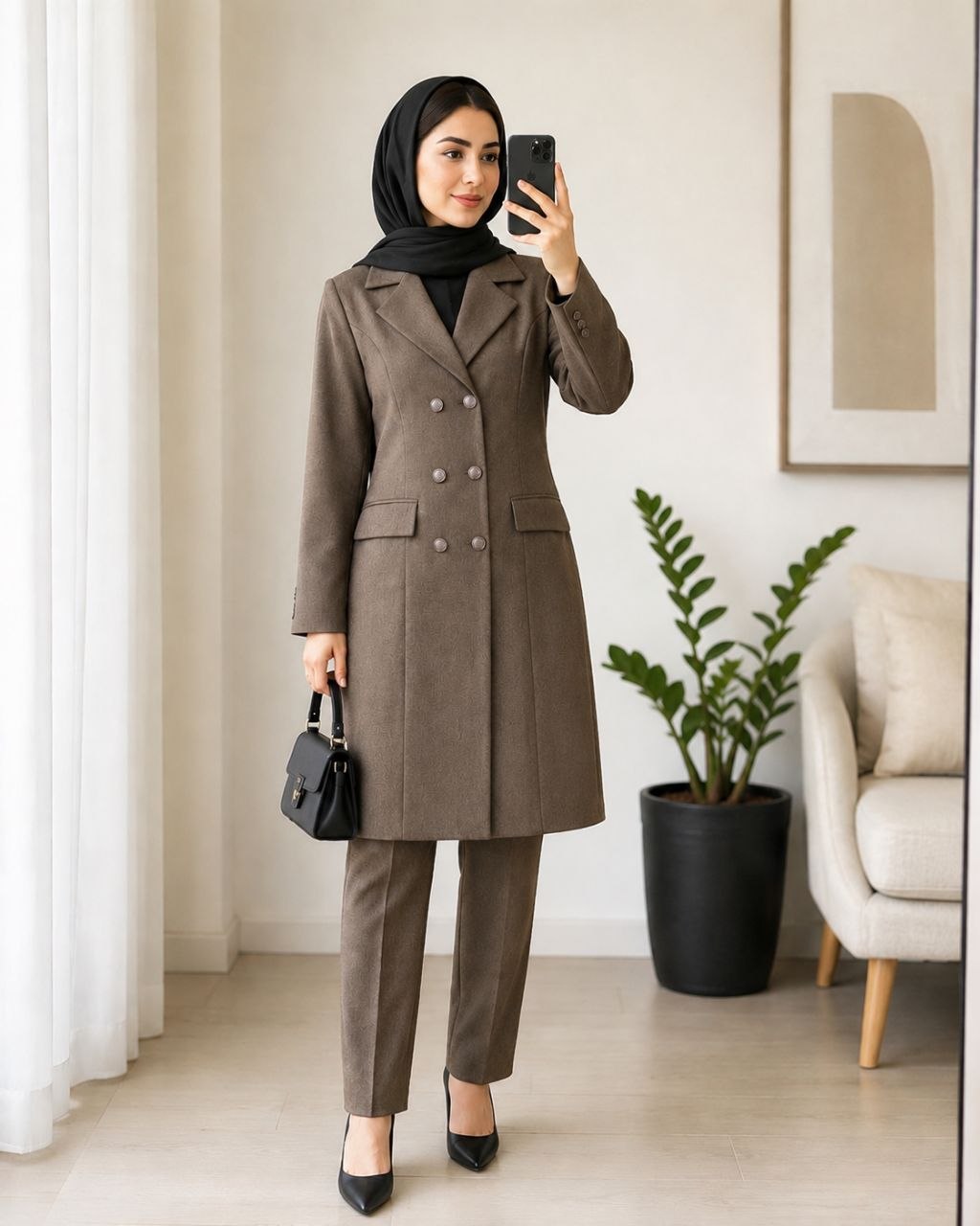 مانتو شلوار اداری زنانه پرشین فا