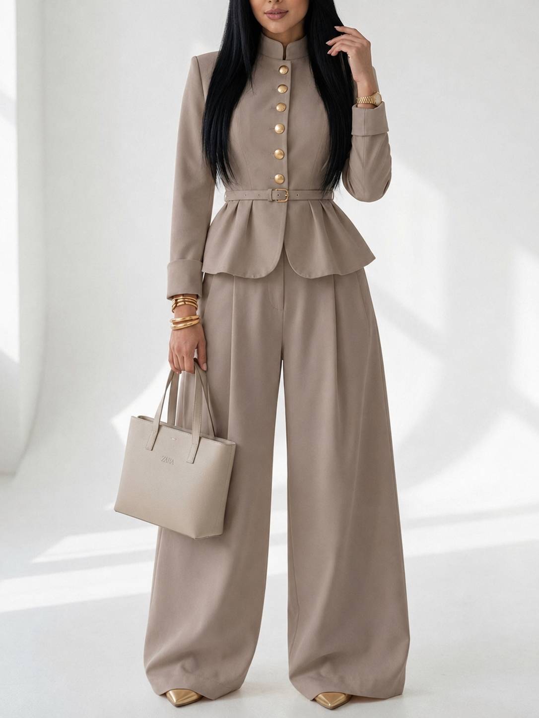 ست مانتو شلوار زنانه ترند ۲۱۵۹۰