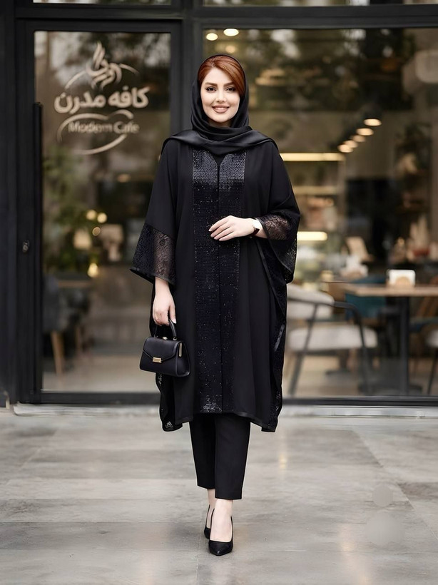 مانتو پانچ زنانه مجلسی کد۰۴۶۴