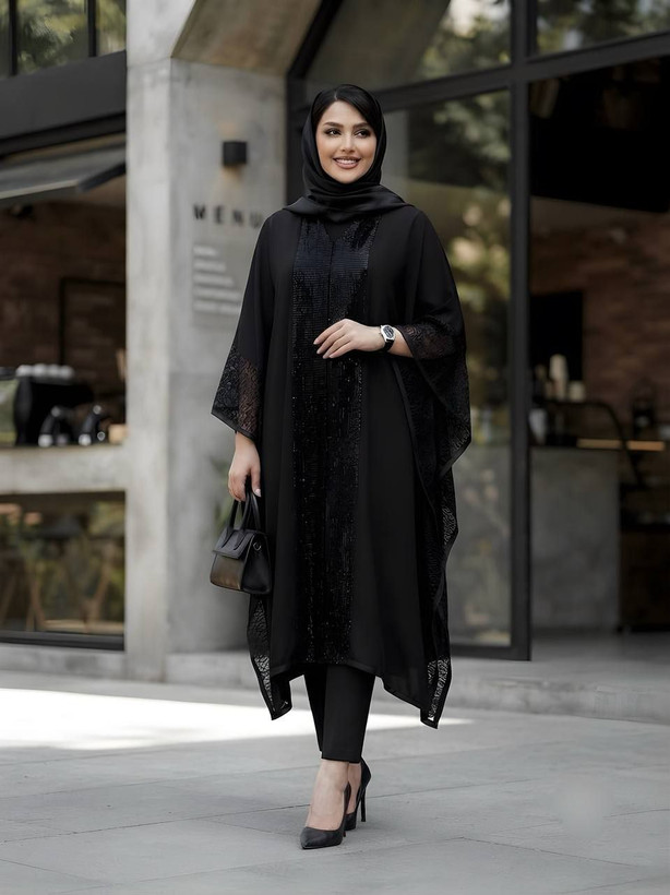 مانتو پانچ زنانه مجلسی کد۰۴۶۴