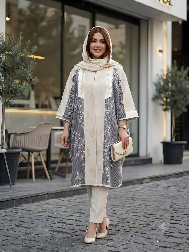 مانتو پانچ زنانه کد ۰۴۵۳