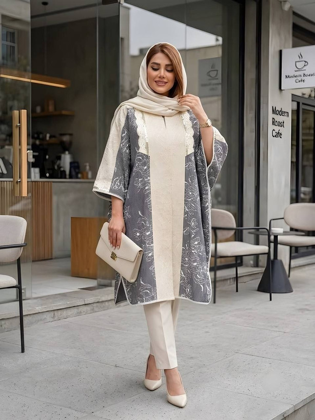 مانتو پانچ زنانه کد ۰۴۵۳