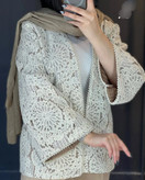 کت و شلوار مجلسی زنانه دانتل گیپوری