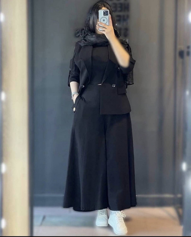 ست کت و شلوار دامنی زنانه