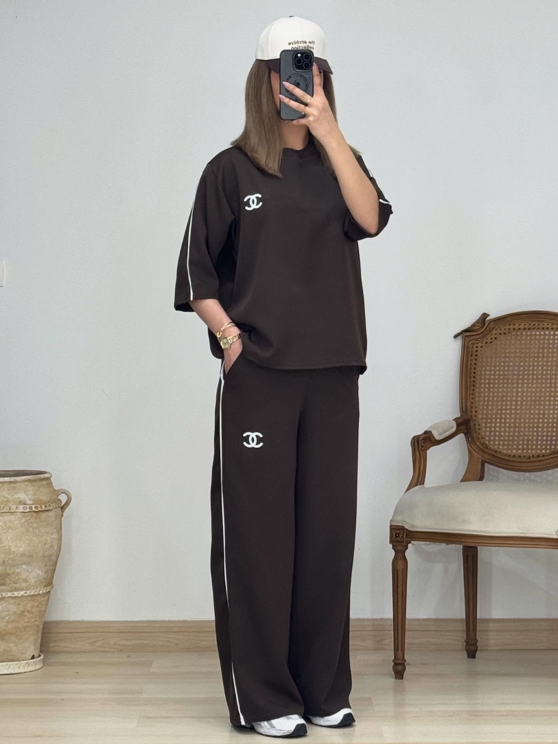 ست بلوز شلوار  بزیاق ریزشی دوخت مزونی