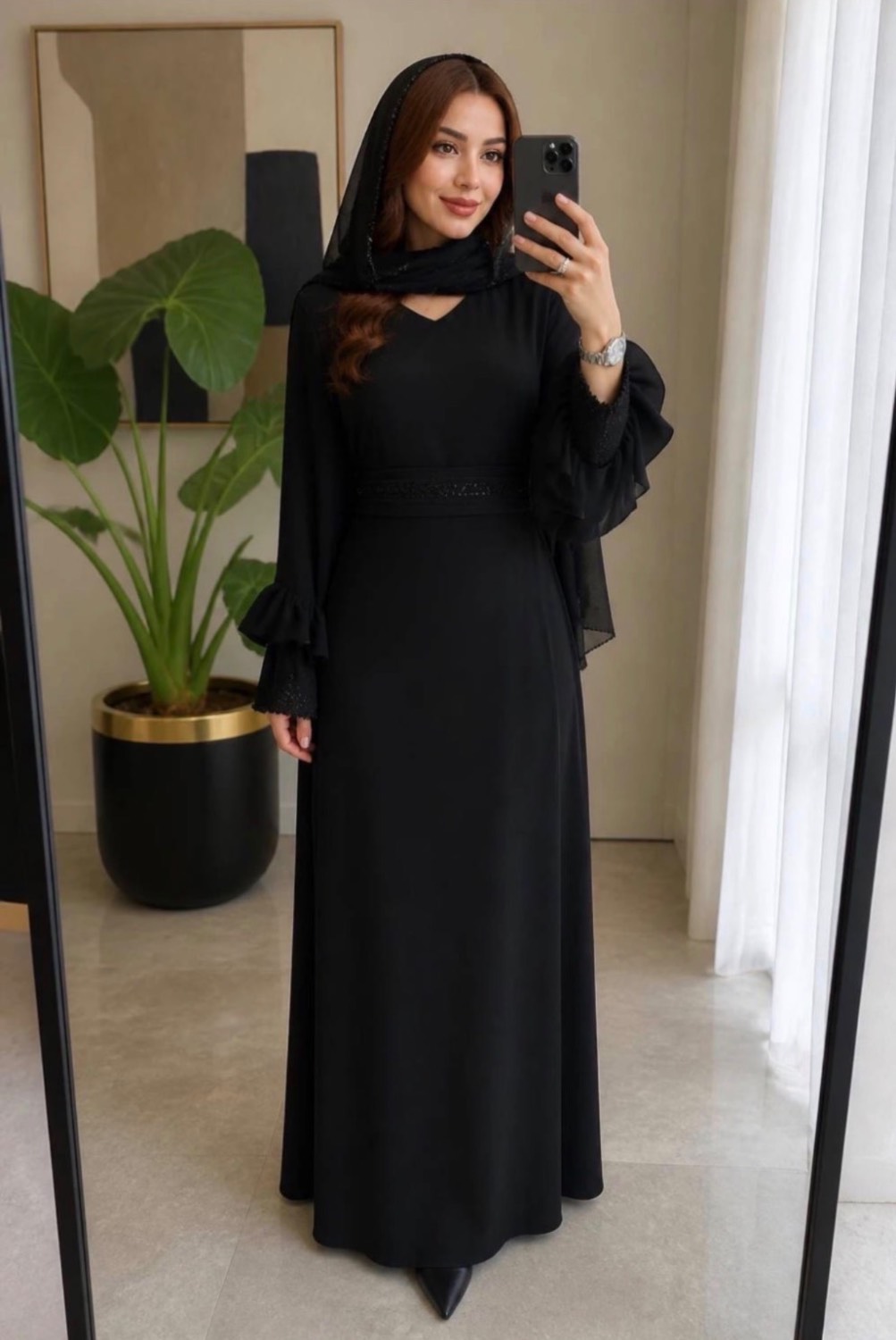 عبای زنانه الیزه درجه یک ۱۹۵۱۵