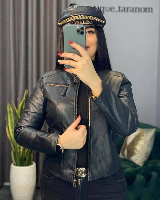 کت چرم زنانه آستر دار