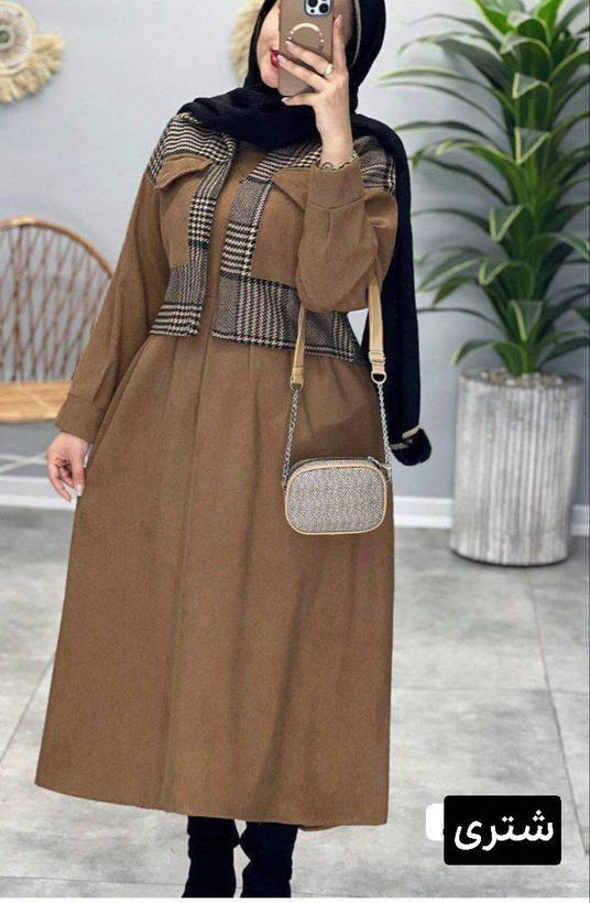 کت سارافون پیچازی و مخمل کبریتی زنانه
