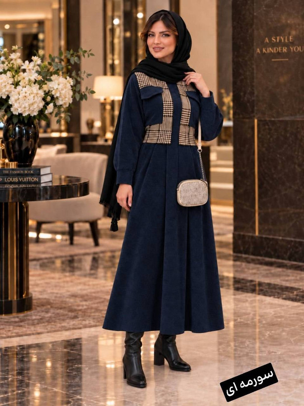 کت سارافون پیچازی و مخمل کبریتی زنانه