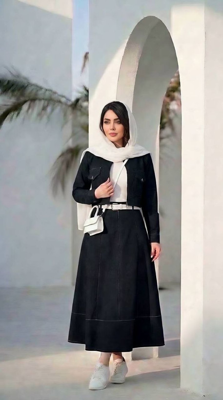 کراپ دامن زنانه چهارفصل