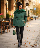 ترنچ کت کوتاه زنانه در رنگبندی متنوع
