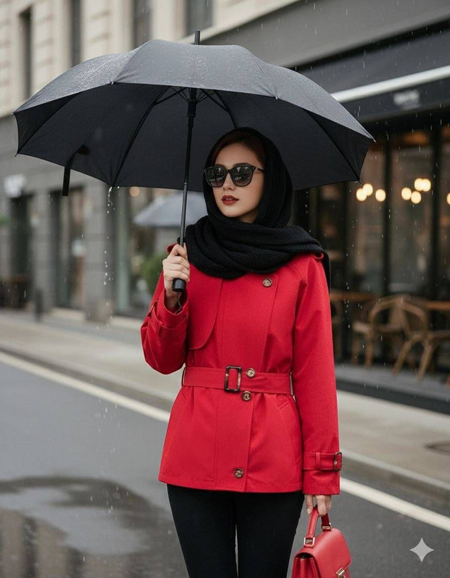ترنچ کت کوتاه زنانه در رنگبندی متنوع