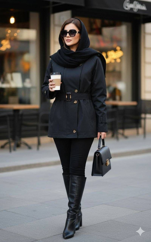 ترنچ کت کوتاه زنانه در رنگبندی متنوع